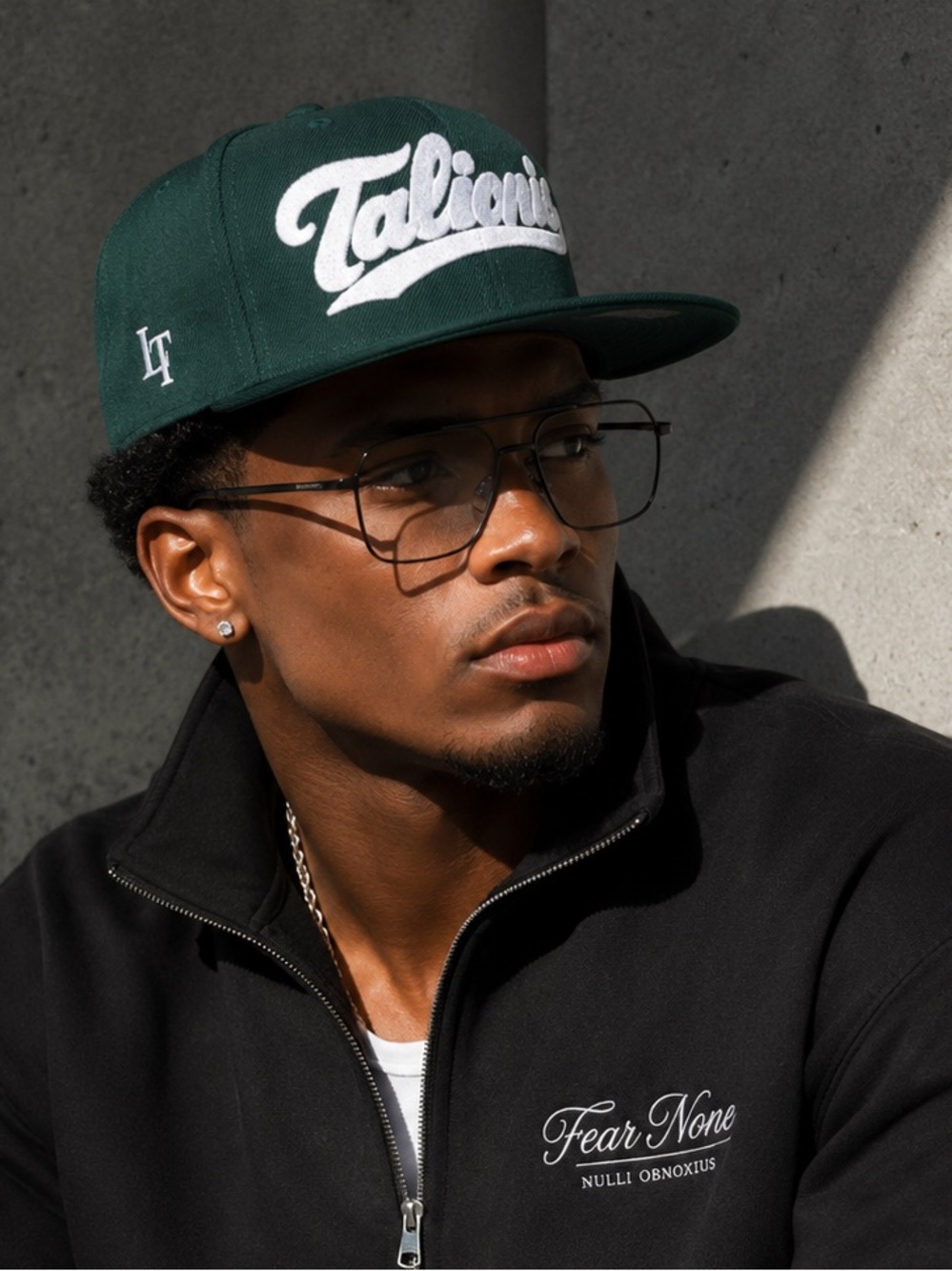 Green Snapback Hat by
